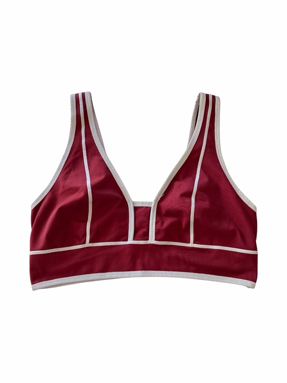 FREE PEOPLE MOVEMENT-maroon color sports bra-size lg
